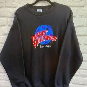 Planet Hollywood San Diego Black Crewneck Sweater